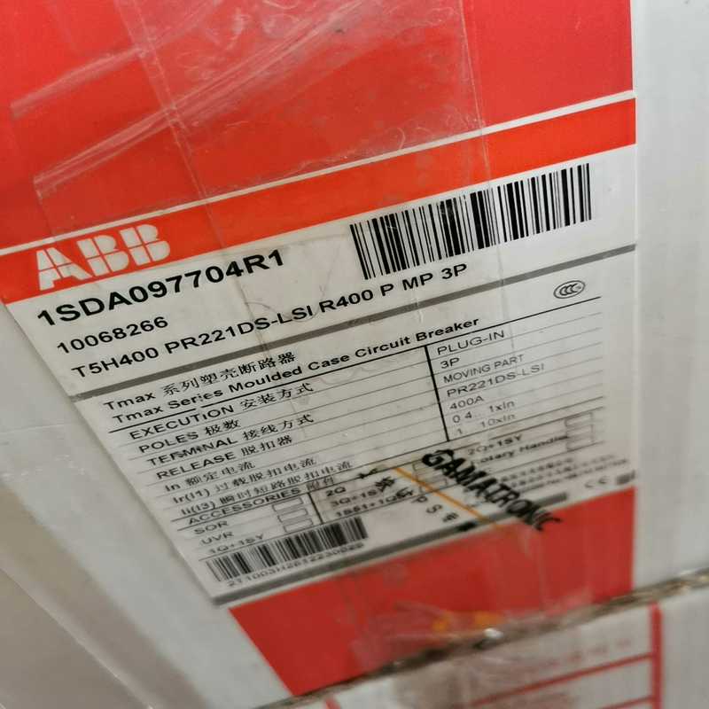 【星慕电子】ABB塑壳断路器T5H400 PR221DS-LSI R40