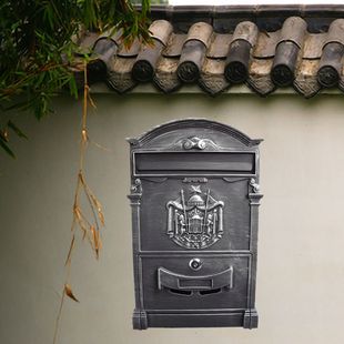 饰艺术品 经典 欧式 铸铝信箱创意密码 锁信报箱家用室外挂墙别墅装