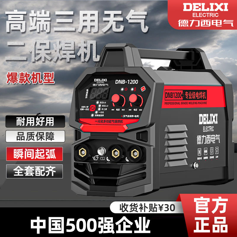 P德力西家用220V多功能三用电焊二保焊工业级气便携二保焊机lyf