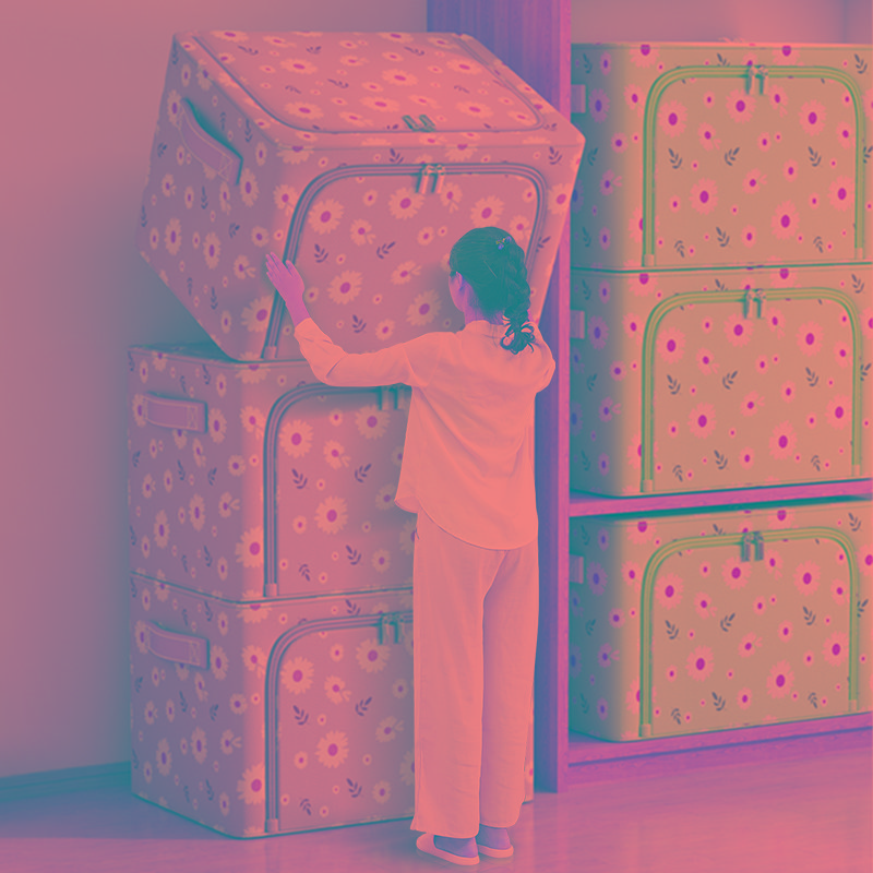 衣服收纳箱家用布艺衣柜整理盒装衣物折叠筐袋牛津布储物箱子神器