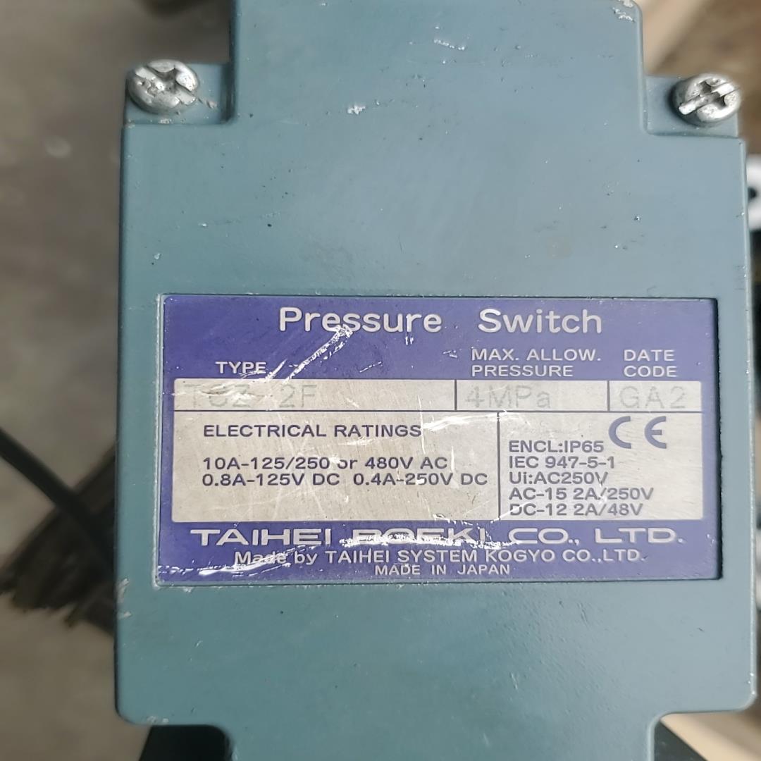 询价~TAIHEI BOEKI 日本太平压力开关 Tcz-2f，配
