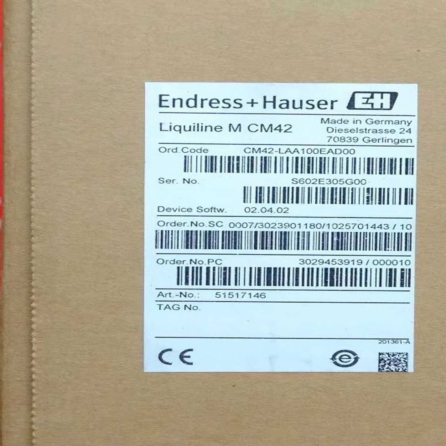 E+H CM42-LAA100EAD00 恩德斯豪斯单通~询价