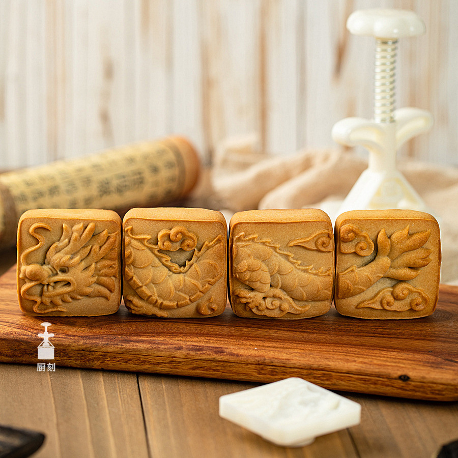 新年糕点模具 新款月饼模具龙凤葫芦立体绿豆糕紫薯山药糕馒