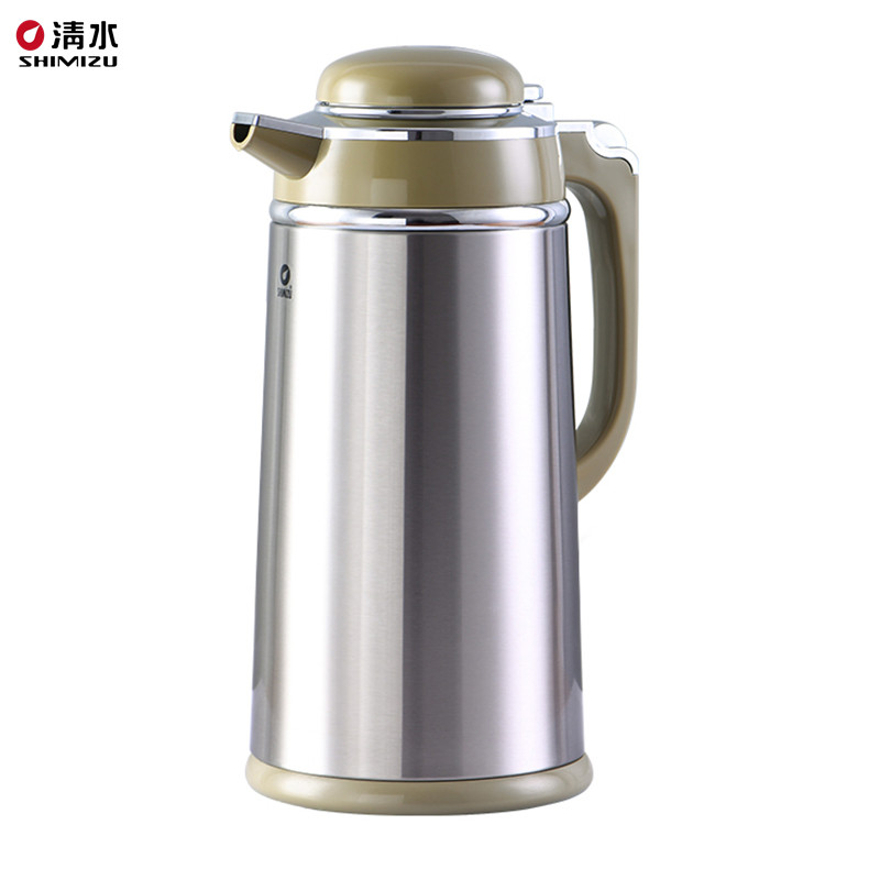 清水3192-190不锈钢保温瓶热水瓶家用玻璃胆咖啡壶会议办公室专用