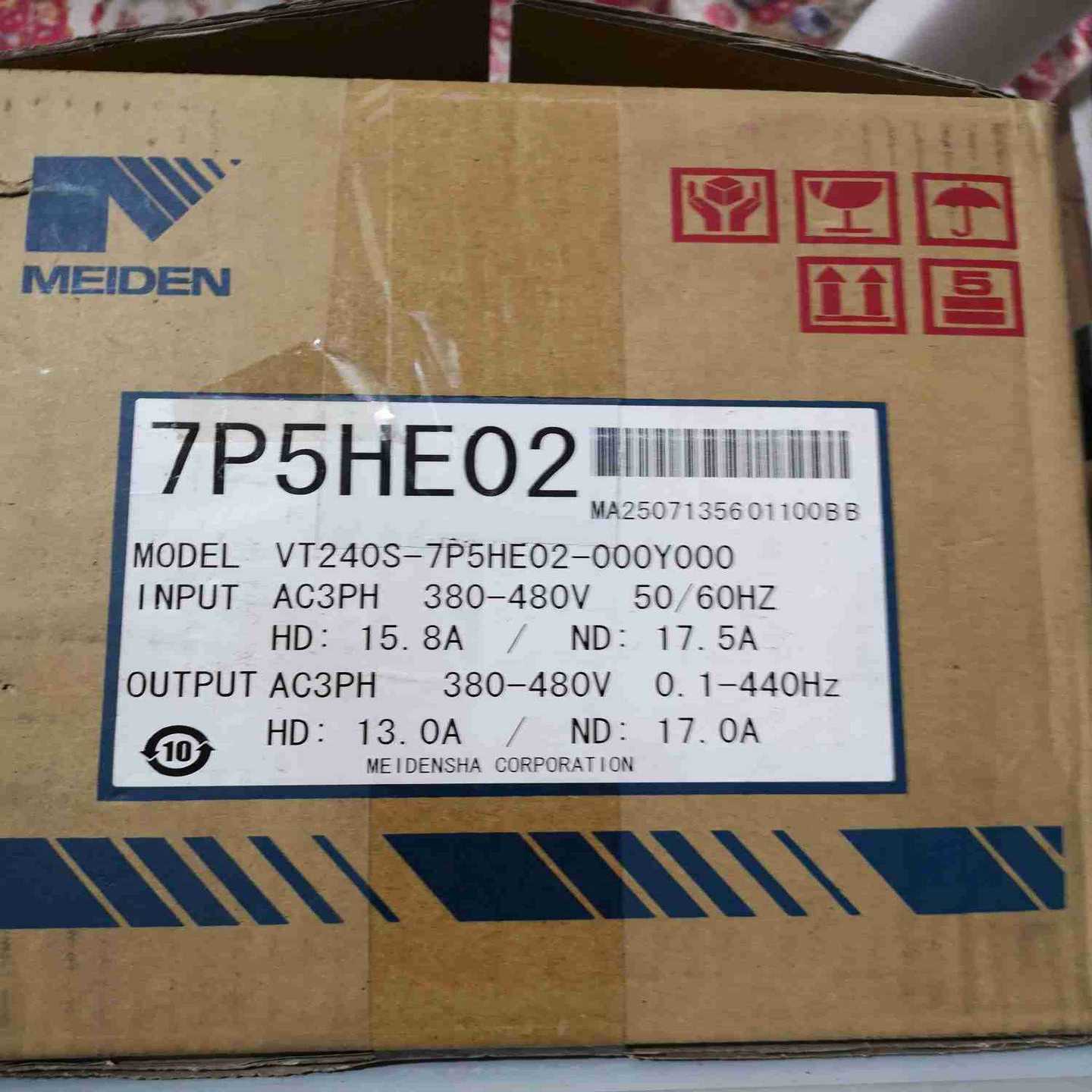 明电舍VT240S-7P5HE02-0K00Y000??7.5kw变频器