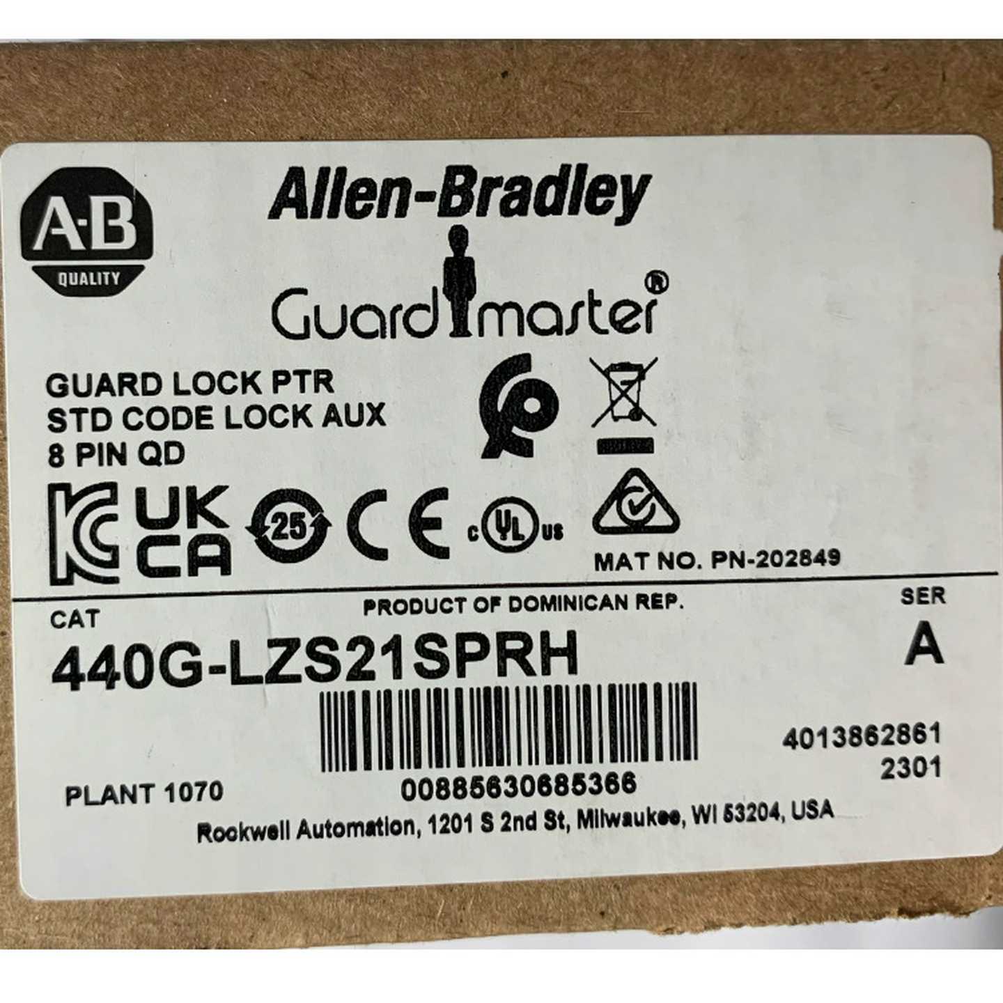 AB电磁门安全互锁开关440G-LZS21SPRH