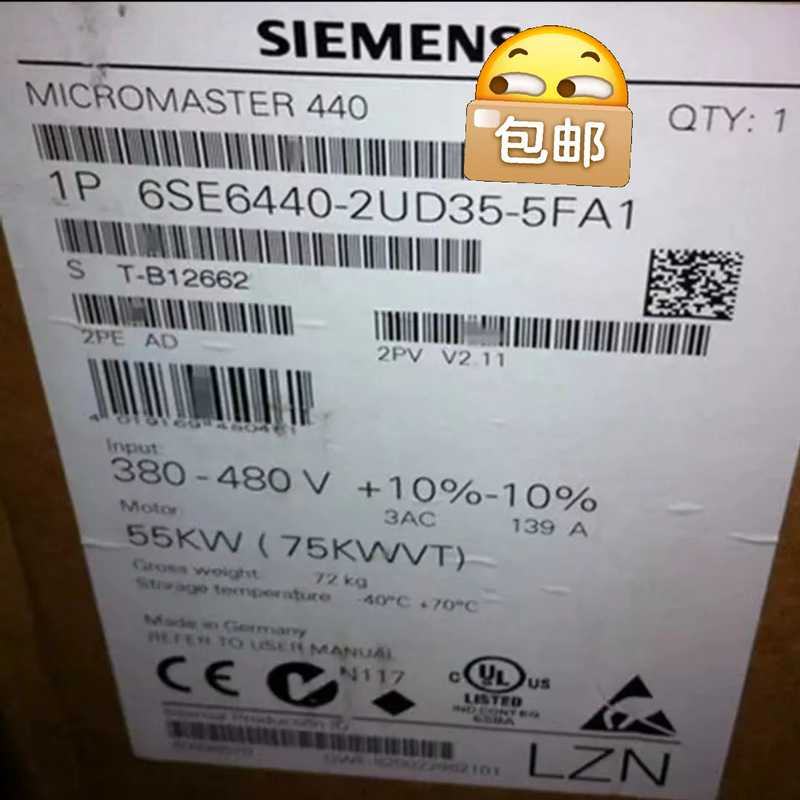 6SE6440-2UD35-5FA1 全新变频器440 无滤（崽载电子）