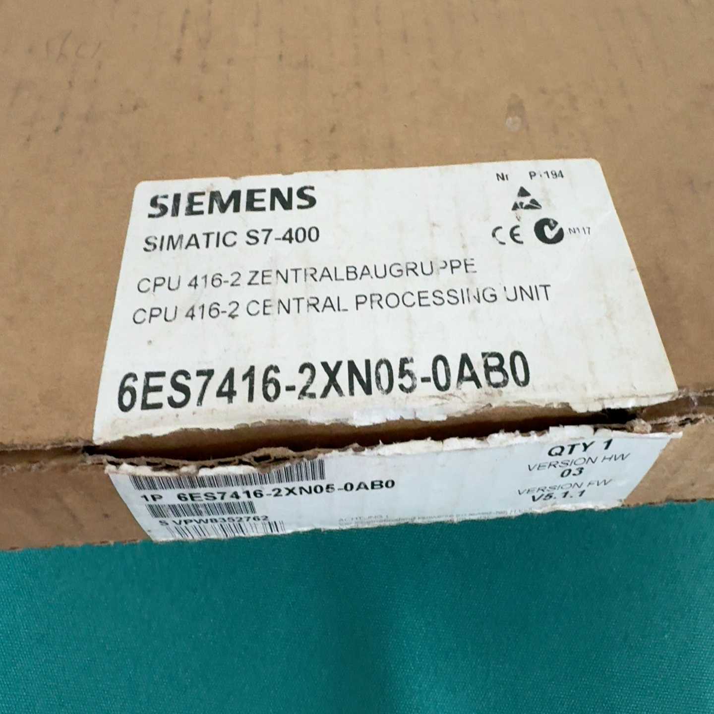 议~6ES7416-2XN05-0AB0 开封