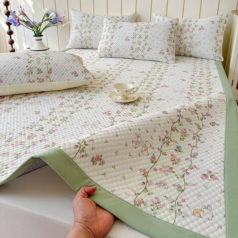 。A类母婴级夏季冰豆豆凉席三件套可水洗冰丝席子家用折叠空调软,床上用品,冰丝席,淘宝优惠券,粉丝福利购,淘宝优惠卷