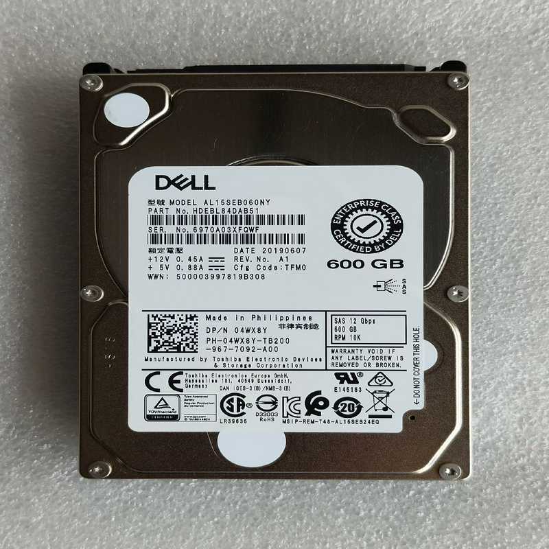 DELL 4WX8Y 600GB 12G 10K SAS 2~询价