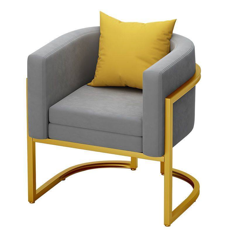 北欧现代简约办公室洽谈椅-铁艺沙发