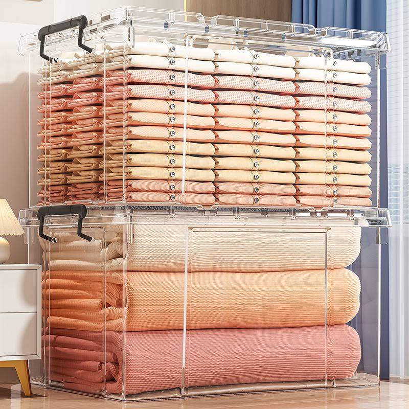 透明收纳箱塑料大容量超大储物箱子衣服被子玩具整理箱家用专用箱