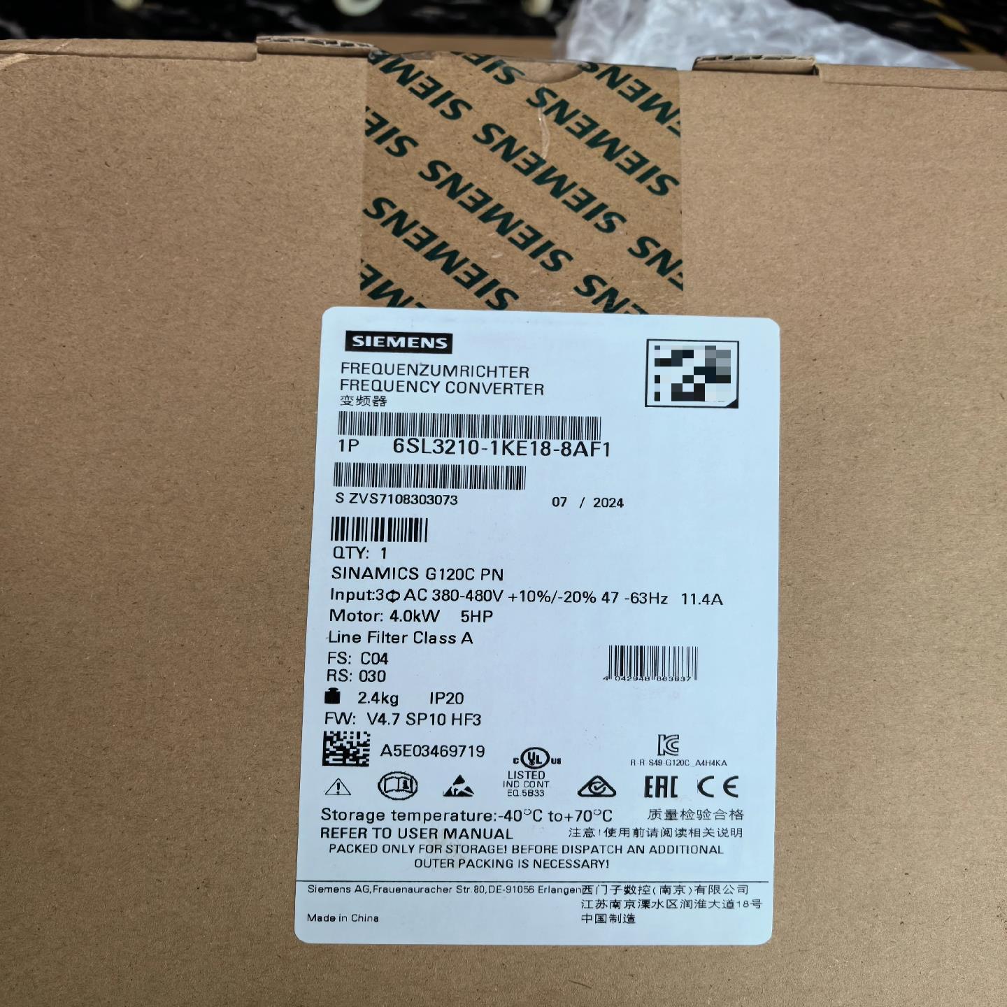 6SL3210-1KE18-8AF1询价