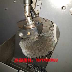 圆锯机钢丝刷圆盘锯钢丝轮不锈钢排屑轮锯片刷金凯达锯力煌晨龙