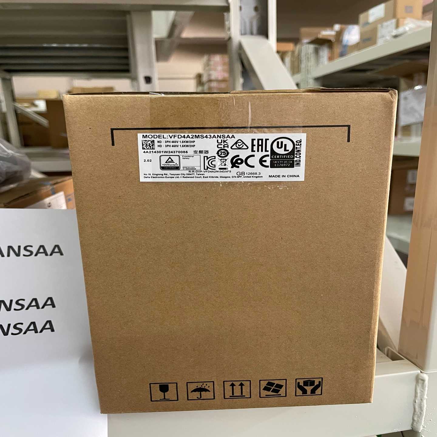 台达变频器vFD4A2MS43ANSAA24年好询价