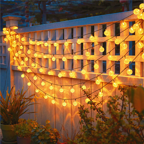 户外太阳能彩灯闪灯串灯满天星圣诞灯露营帐篷天幕场景氛围装