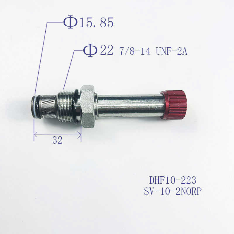 二位二通螺纹插装阀常开电磁液压阀DHF10-223/SV2-10-2NORP