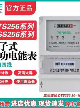 TENN天正DTS256电子表DSS256三线三相四线电子式有功电能表新型