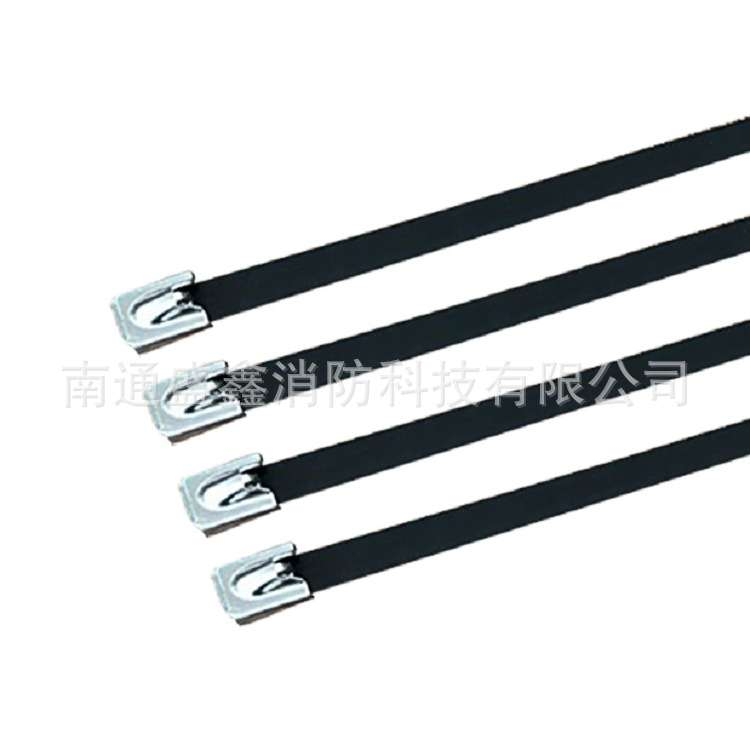 船用不锈钢扎带 表面喷塑处理 防锈锁紧扎带FZ200GSP磨砂滚珠设计
