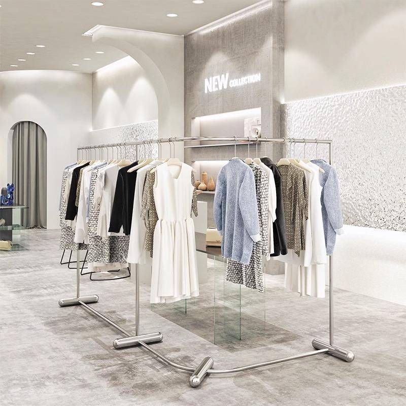 服装展示锈中钢落地不式岛衣帽架女童装店专LY100667用陈列挂衣男