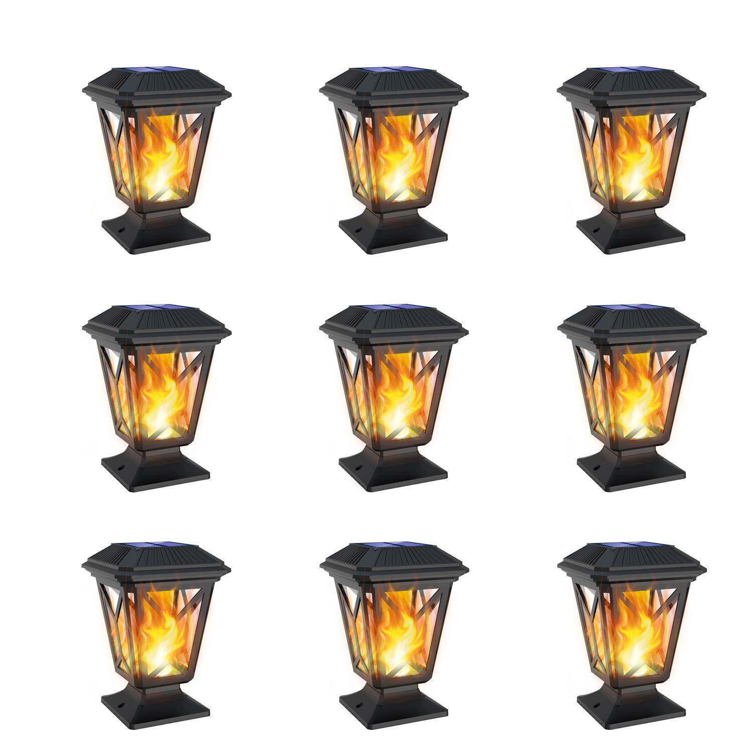 太格阳能灯灯户外庭园院灯38LED花花草坪OIP插地户外复古柱头别墅