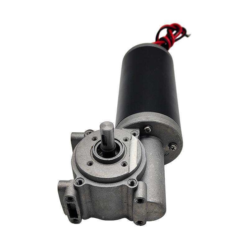 D63智能电动玻开电无品牌/机12V自锁璃蜗轮蜗杆直流机减速电机24v