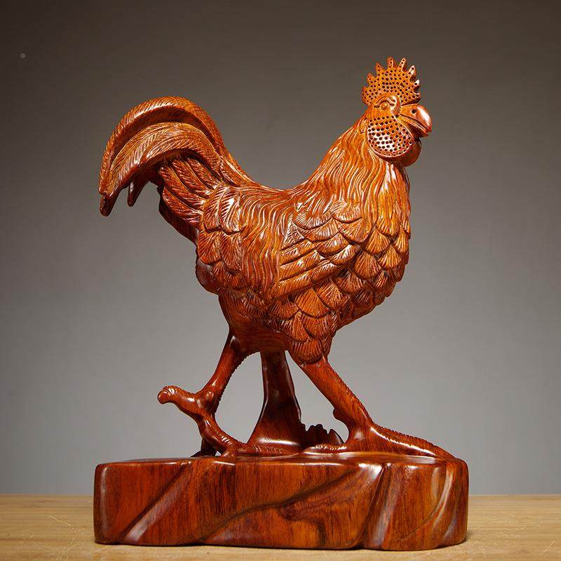 花木雕刻大公鸡摆LDS0484客件家居动12生肖鸡厅电视柜装饰梨摆设,家居饰品,根雕,淘宝优惠券,粉丝福利购,淘宝优惠卷