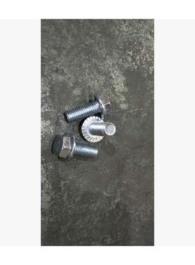 IN69212角法D兰面螺栓带UKY齿8.8白锌M1*六30