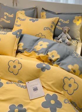 被简MEP约套加厚磨毛四件套秋上冬100床单保暖床用品三4件套百搭