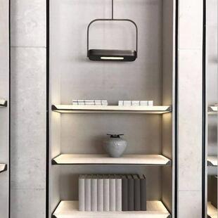 展示8卧柜橱窗创意小吊柜收灯美式书房餐厅室床头纳柜酒吧台吊灯