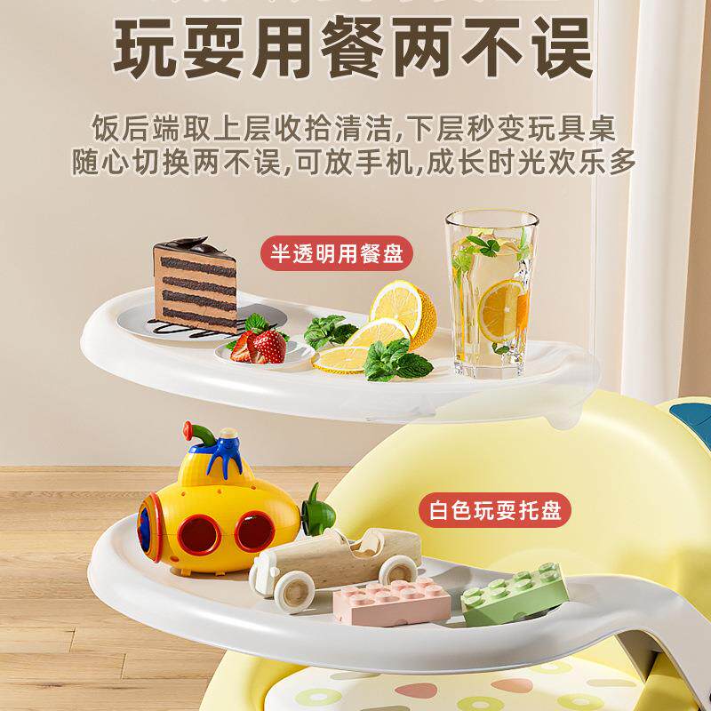 宝宝吃饭桌餐椅凳子婴儿座童椅子家用塑料靠背QKB叫叫小板凳椅新