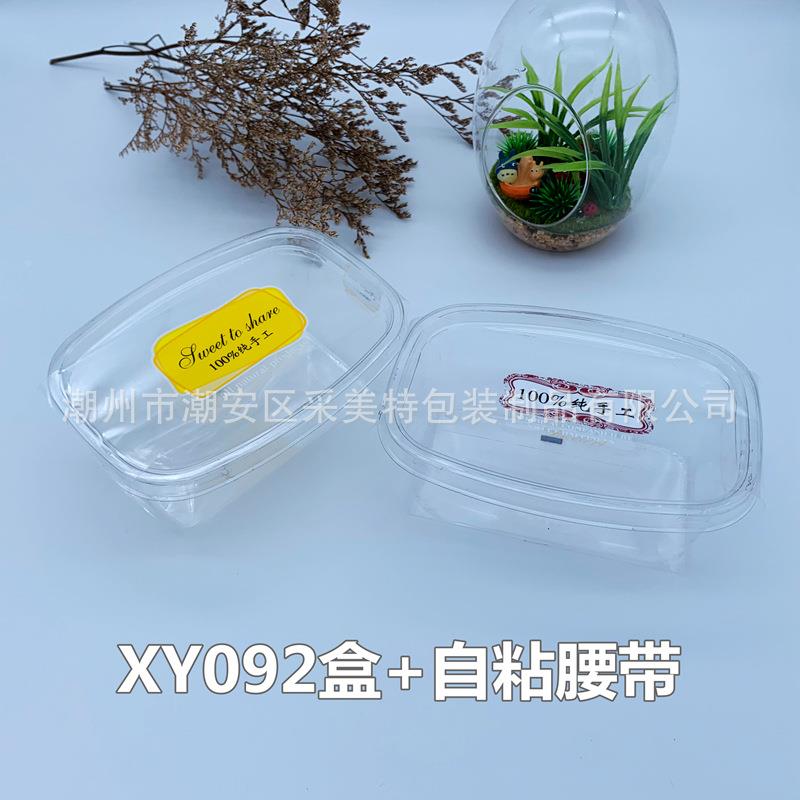 XY092水果拉雪糕冰淇淋盒30L全透明蛋糕盒配092料打包盒1400M沙0