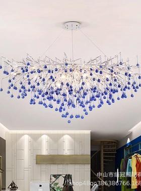 服装店灯吊22284灯超楼亮创树枝网商红售水晶意店铺用简约现代极