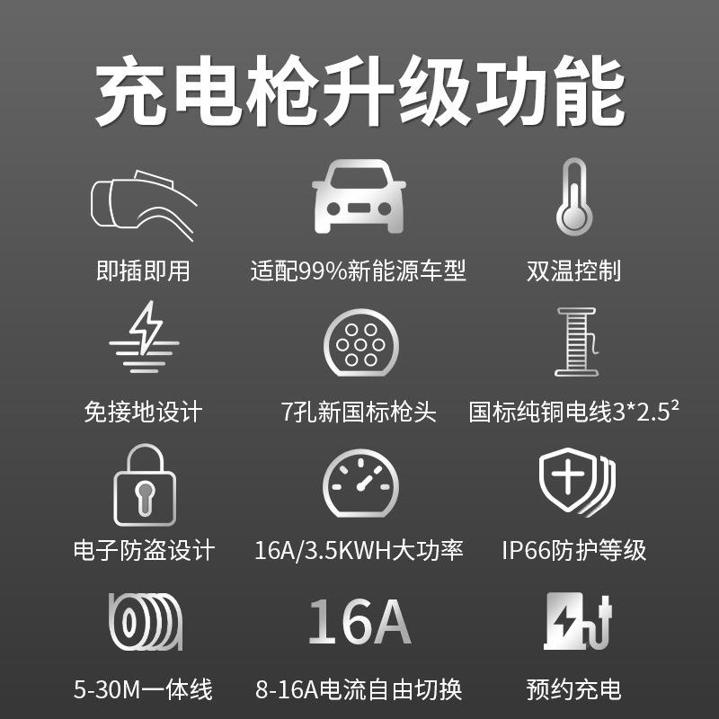 新能源随车充汽电动汽新车充电桩器家用便能IEW源充可加做L车OGO