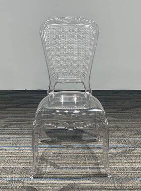 亚克SYpc-31力透明水晶酒店厅宴会婚庆礼堂户料外活动塑椅现代椅