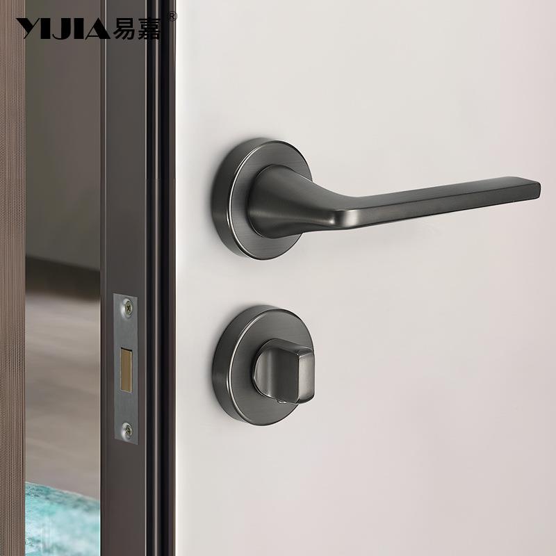 代简约HMK单面隐形门室锁间隐藏把手室内房门卧现门锁