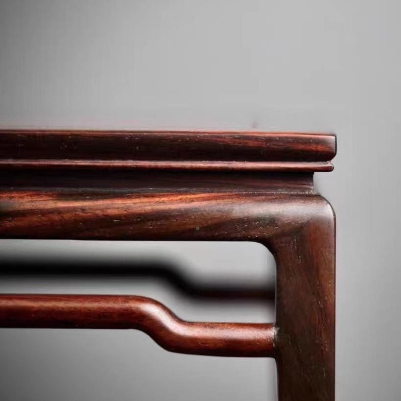 WEJ枝木明式小花架室花客厅奇石盆景多肉植物酸架子正方形实内木