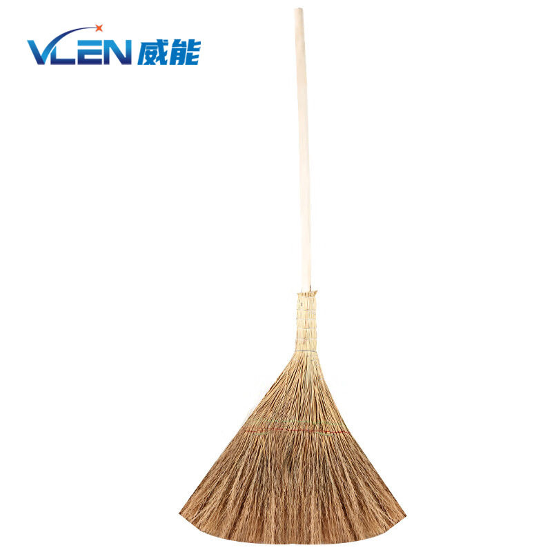 VLEN手工木柄草扫把环卫物业