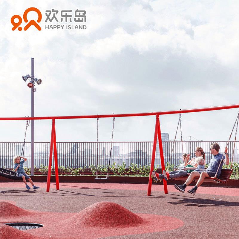 环形秋千外大型网红千架HK-1255商场秋小区公园室圆形功吊椅多能