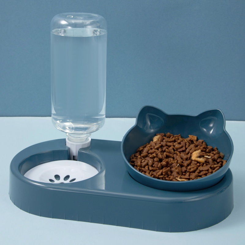 猫碗双碗狗盆狗碗自动饮水食盆狗狗碗猫咪水碗防打翻饭盆宠物用品