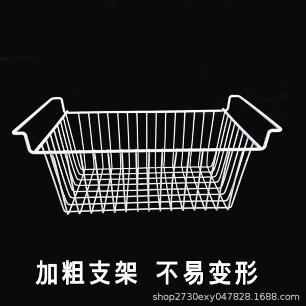 冰柜内部置物架冰箱挂篮冷冻冷藏吊篮收纳整理神器分层通用食品筐