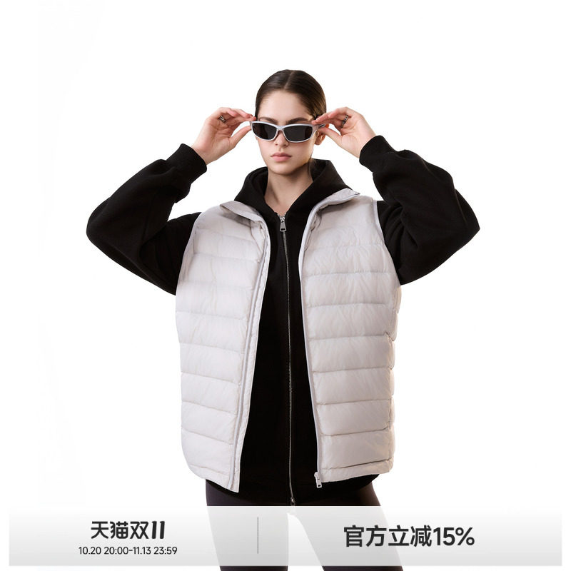 ICH MODE 90白鸭绒外搭羽绒马甲女冬季新款保暖防寒叠穿上衣外套