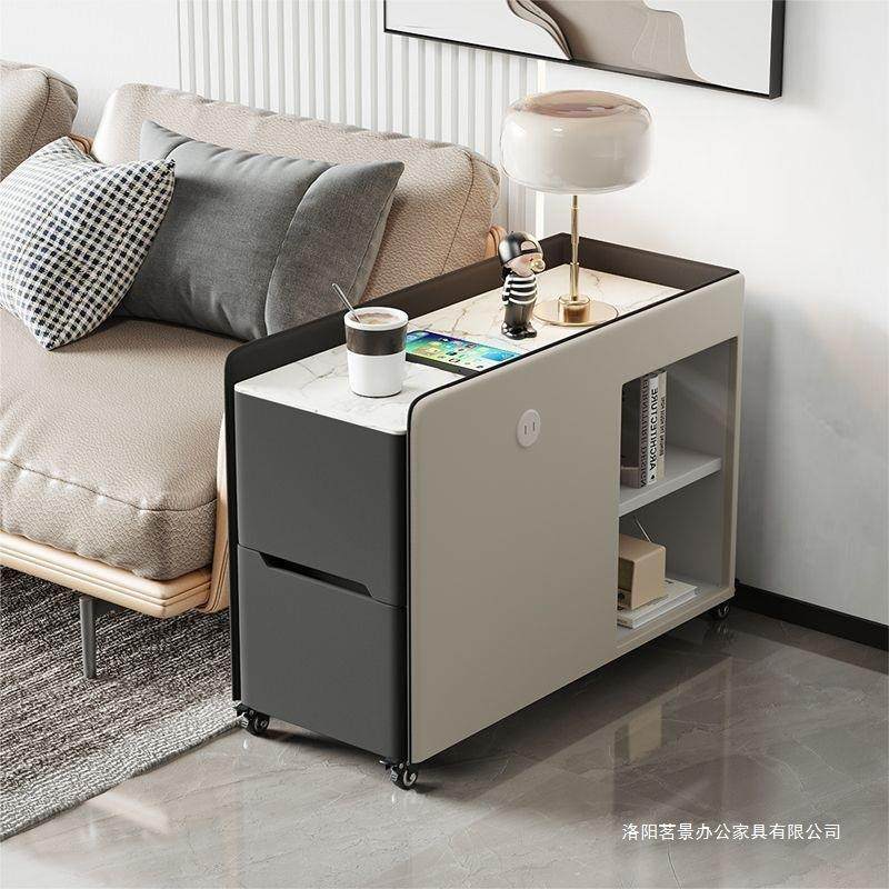 沙发边柜角侧边柜岩板边几客移厅无品牌/桌茶茶台动几轻奢简约现