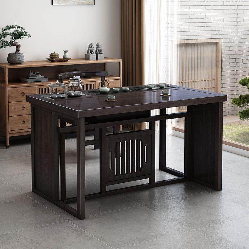 体茶子桌一书法桌实木中一式桌子新中式茶桌小型家用茶台茶JHZ小