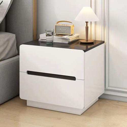 卧室床柜简约现代小YUT型家用床头头床边柜置架边简易床收纳储物