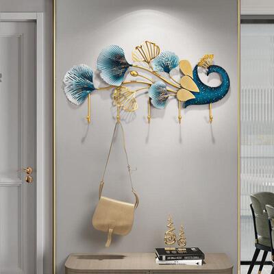 轻钩奢JGV创意玄关收挂衣艺术挂衣架卧室挂钩房间墙上入门纳壁挂