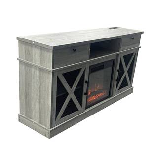 真饰壁炉电视 18电子壁炉取暖仿火视装 家用客厅式 欧电柜谷仓门xsh