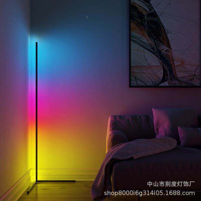 极简落地创意234角氛围灯简灯约现家代落气氛墙角台灯用卧室