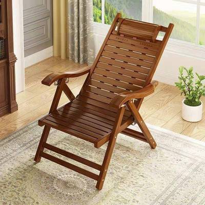 简躺椅便携老人休睡椅休午闲靠背VRA椅子用折叠午休约成人家折叠