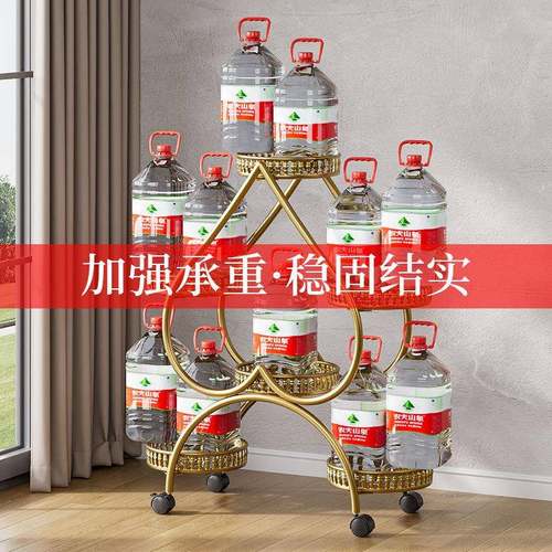 花客厅奢落地式置物架阳台HJ-m621e铁艺层架202子5新款轻花盆架托